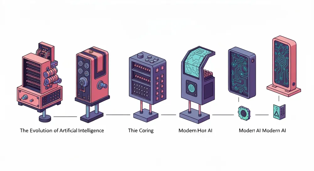 Una balanza con circuitos y engranajes.
