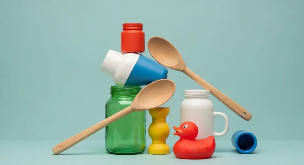 Балансировка монет и силуэта дома.