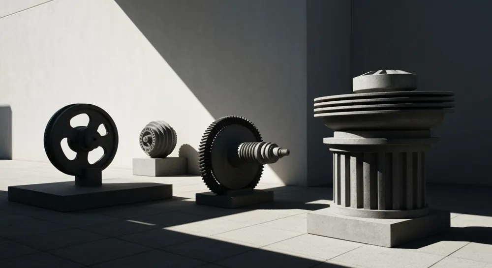 Equilibrar las balanzas con los elementos de IA que representan la innovación.