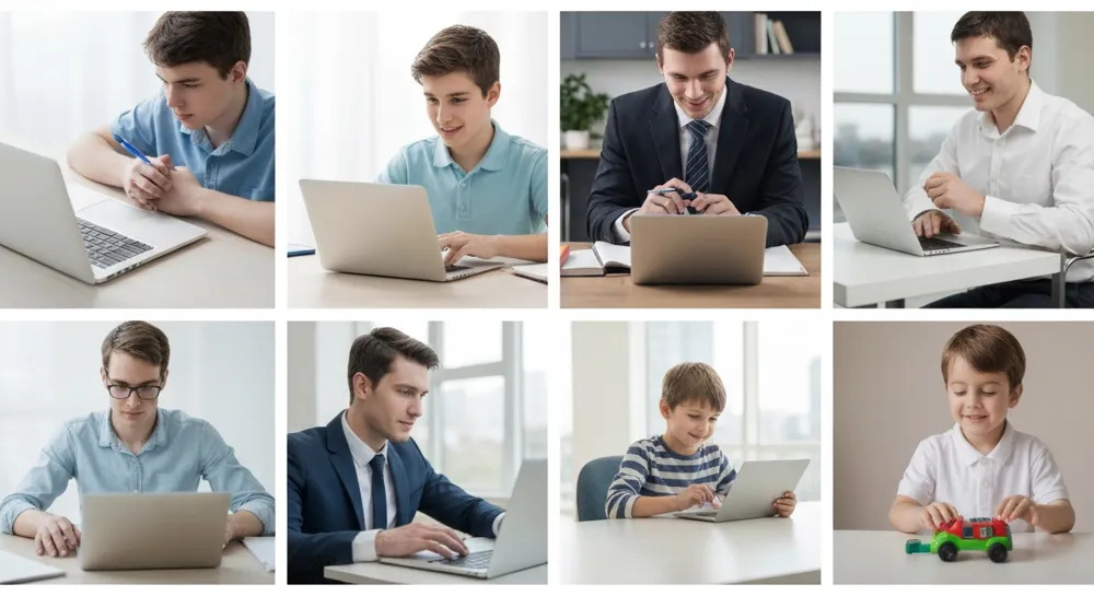 Crecimiento del mercado de baterías con símbolos y engranajes energéticos.