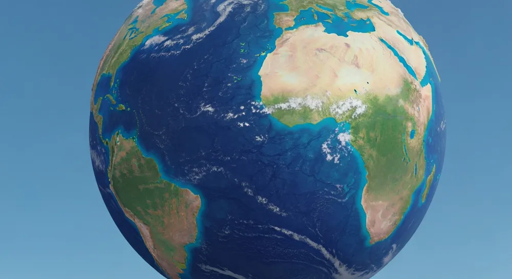 Bold red stop sign with technological circuits.