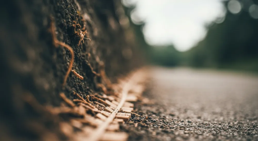 Gebrochene Ketten und blockierte Schifffahrtswege symbolisieren Sanktionen.