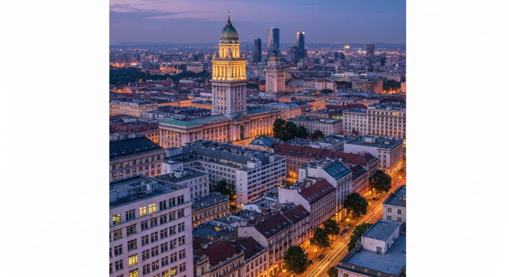 Cautionary balance scales on an AI-themed backdrop.