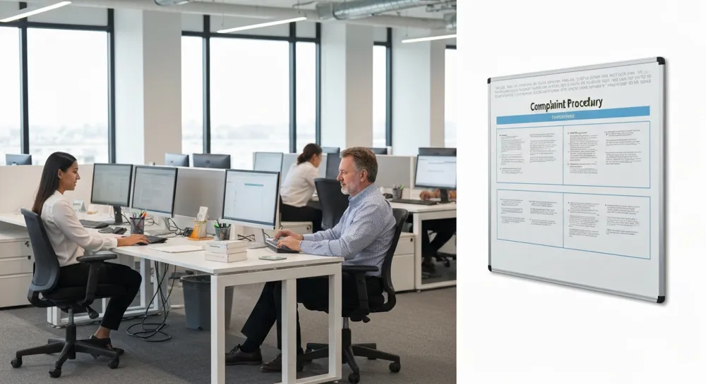 Símbolo de advertencia con un cohete dentro de un engranaje, rodeado de colores de advertencia.