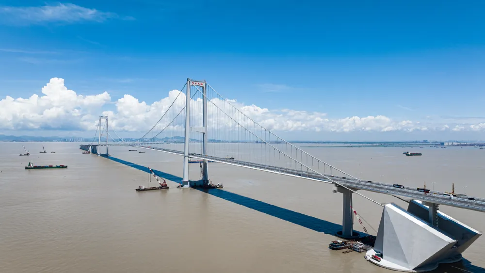 Inauguran el enlace Shenzhen-Zhongshan con 10 récords mundiales