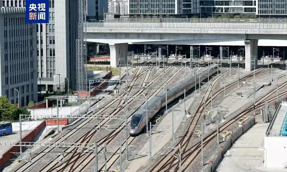 Test du chemin de fer à grande vitesse Guangzhou-Zhanjiang pour la connectivité