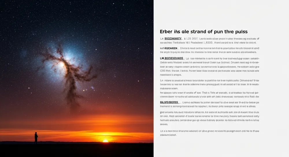 Небесная сцена с искаженным светом вокруг галактики.