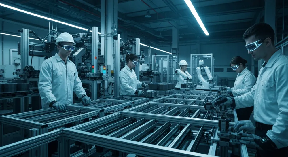 Engranajes y circuitos del reloj que se entrelazan en armonía.