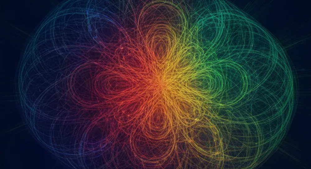 Красочное абстрактное представление динамики цифровой валюты.