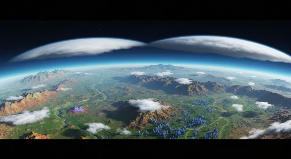 Colorful stock market graph with upward trends and stocks.