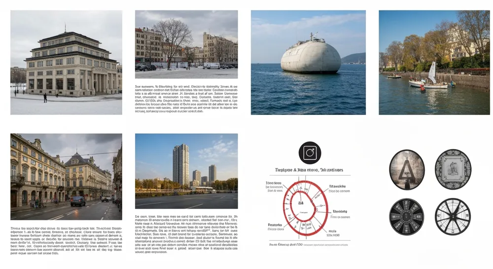 Zerfallendes Universitätsgebäude mit verlassenen Wegen.