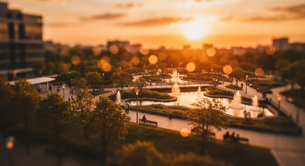 Schneidende Silhouetten von Unternehmensjobs mit abstraktem Hintergrund.