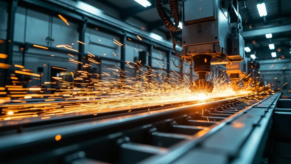 China's First Flash Welding Machine for Switch Rails Developed