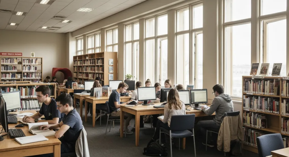 График снижения с нисходящим трендом и осенними красками.