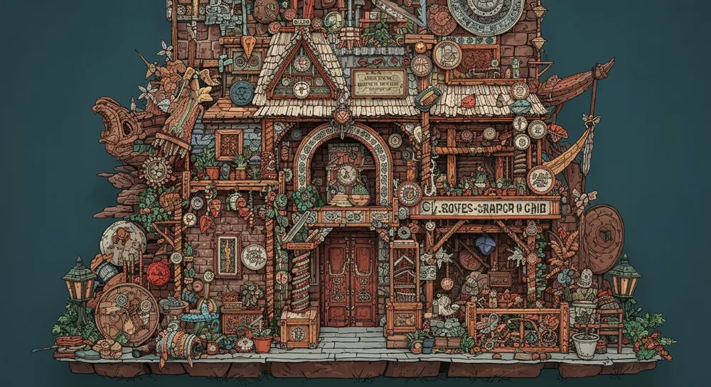 Разрушенный ландшафт с выкорчеванными деревьями и мусором.