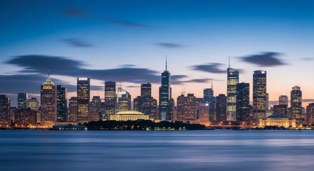 Geteilte Kontinente mit Handelspfeilen und Warnschildern.