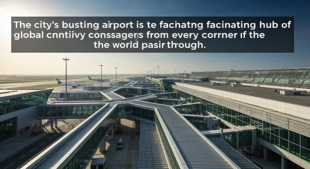 Силуэт дрона над аэропортом с заблокированными взлетно-посадочными полосами.