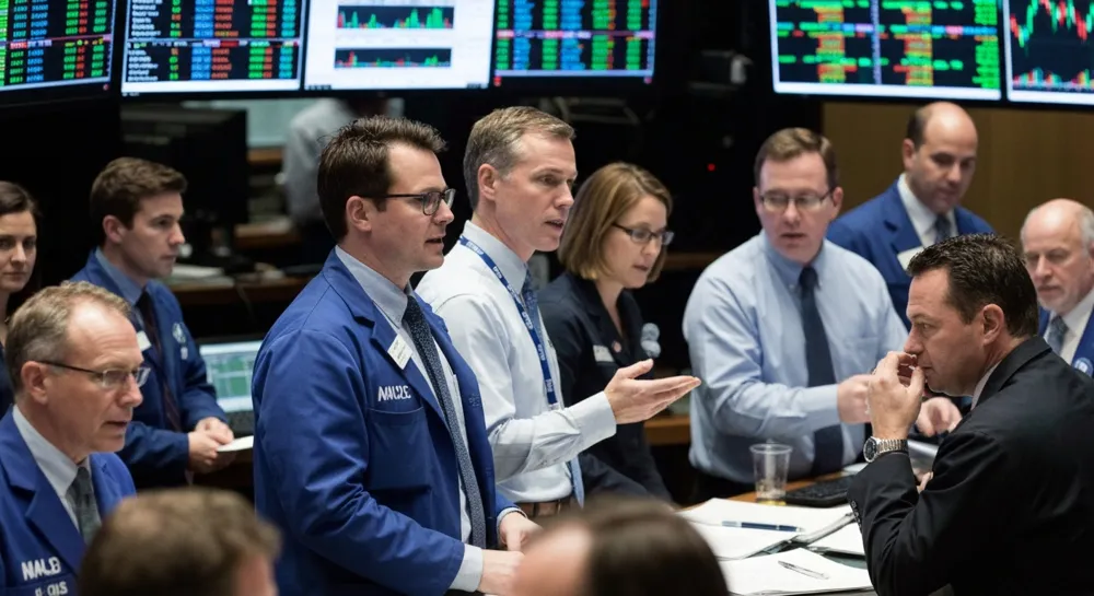 Dynamische Goldbarren, umgeben von turbulenten Wellen.