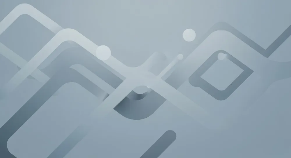 Ondas dinámicas de píxeles de colores que forman formas.