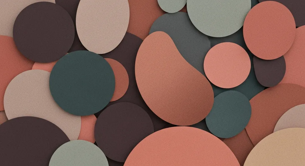 Динамические волны, представляющие колебания рынка.