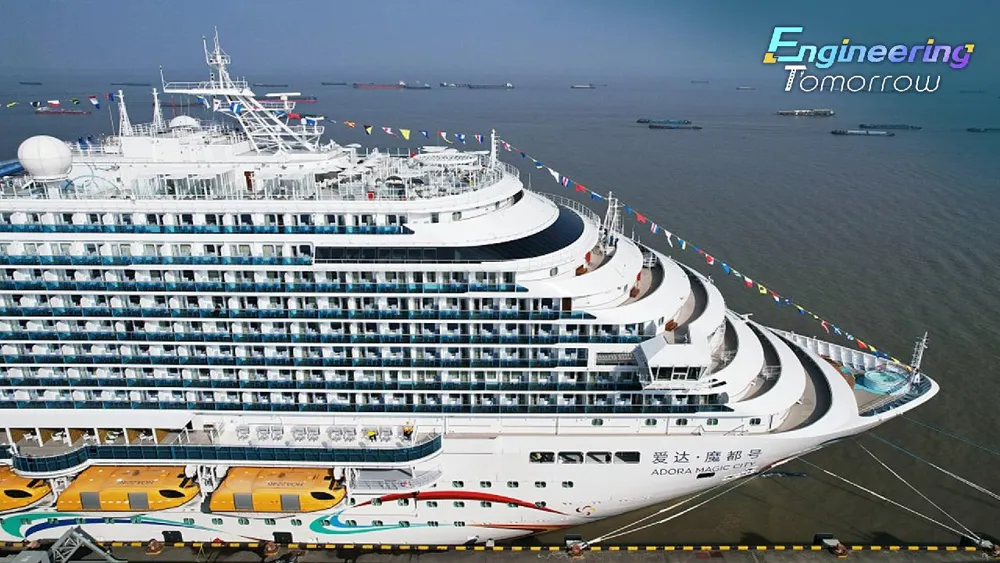 Crucero grande chino de fabricación nacional inicia su viaje inaugural