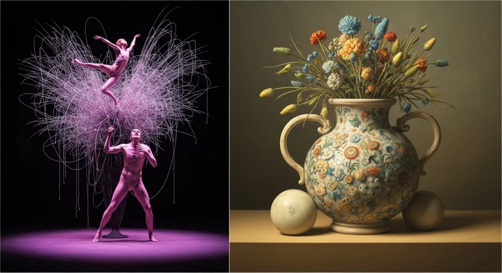 Взрывные волновые паттерны с изображениями мозговых волн.