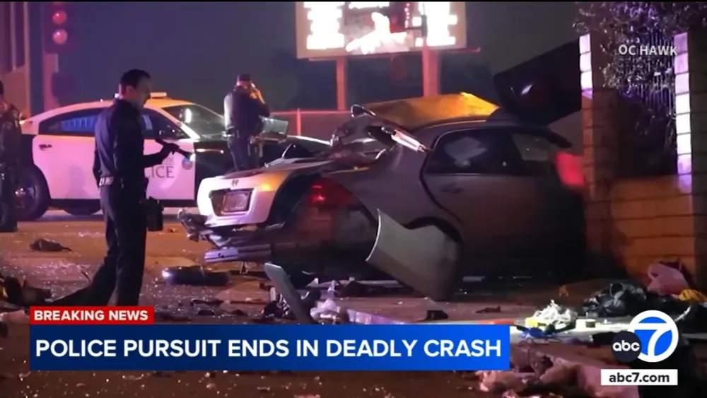 Police chase ends in deadly crash in Placentia