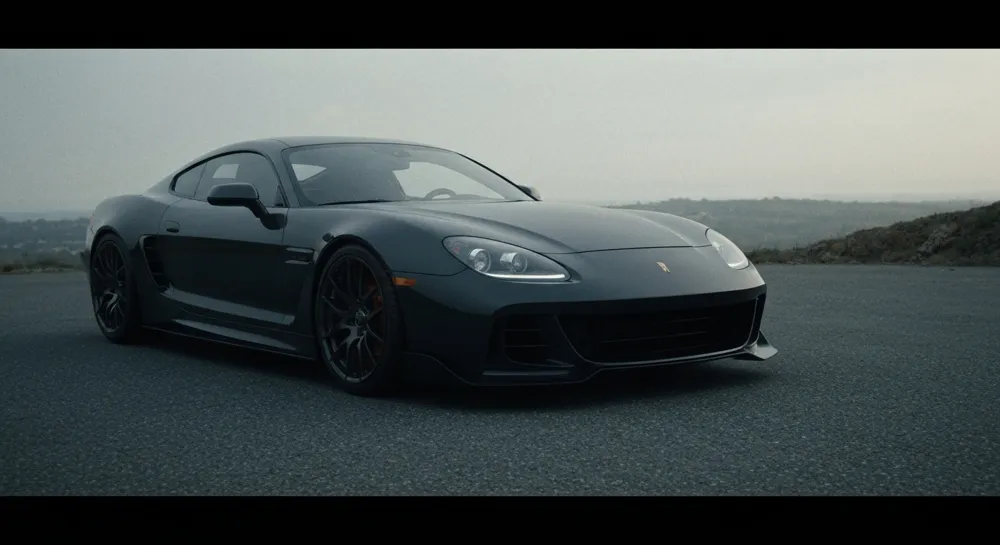 Течет река магниевой руды на фоне грозового неба.