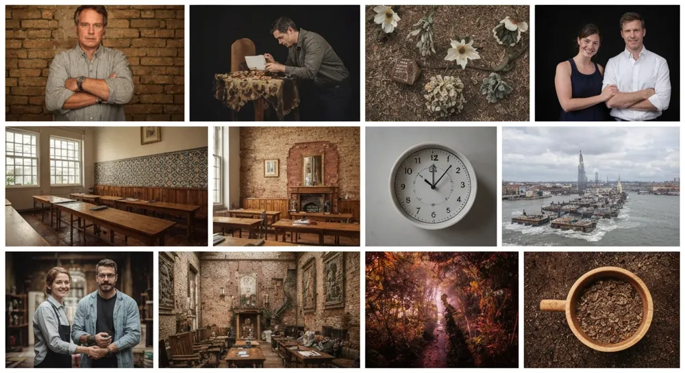 Fragmented satellites among swirling space debris.