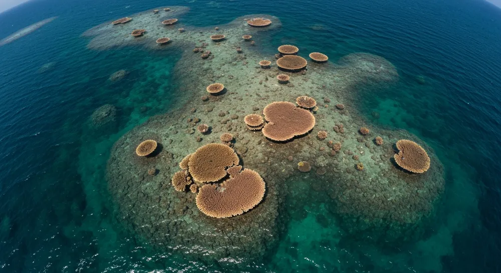Un horizonte urbano futurista con sombras contrastantes.
