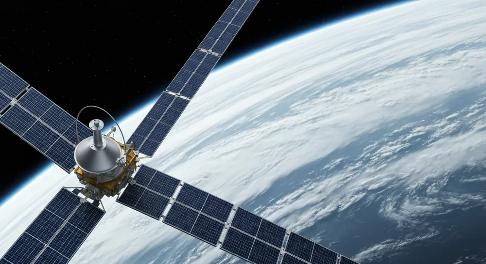 Futuristische Technologiesymbole mit leeren Räumen.