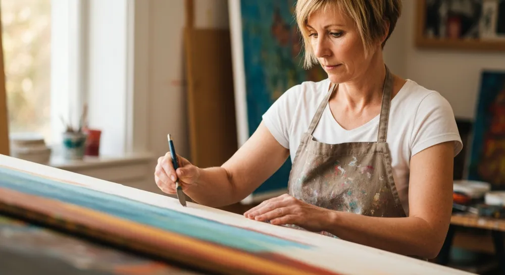 Hammer und Waage, umrandet mit Währungssymbolen.