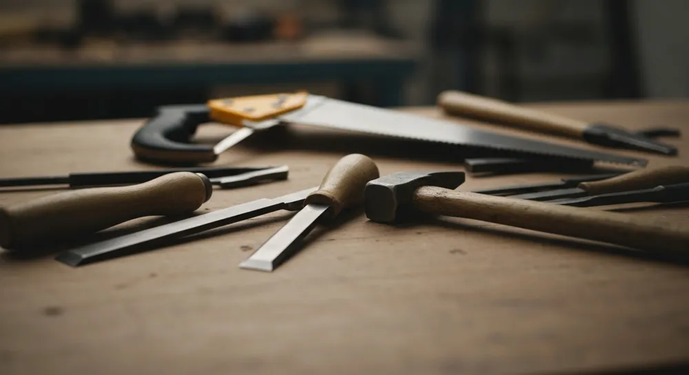 Marteau et balance recouverts de symboles commerciaux fluctuants.