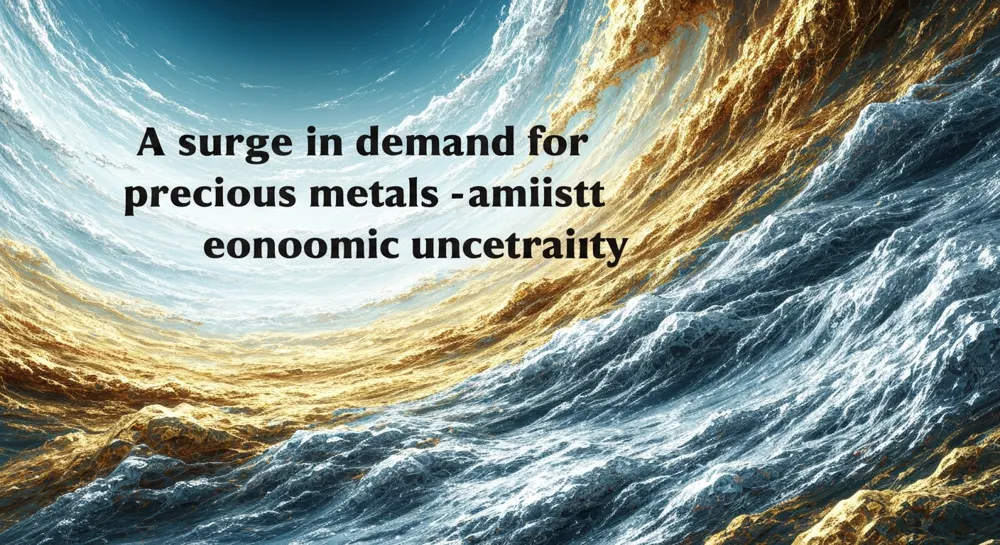 Tendance à la baisse des cours de l'or, représentée par des flèches à la baisse.