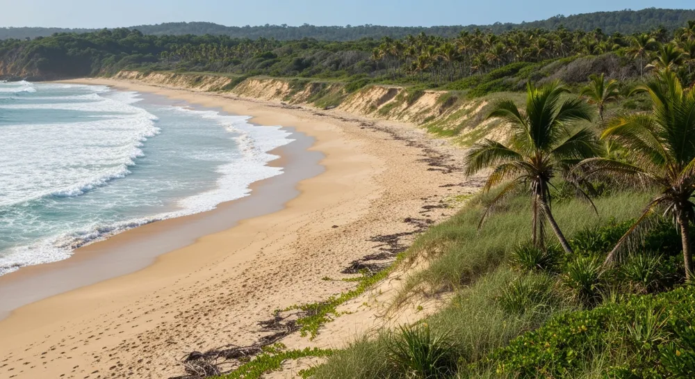 Image d'une fusée sur une rampe de lancement sous un ciel nuageux.