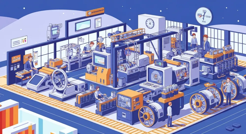 Básculas de inversión y contrapesos en un balancín.