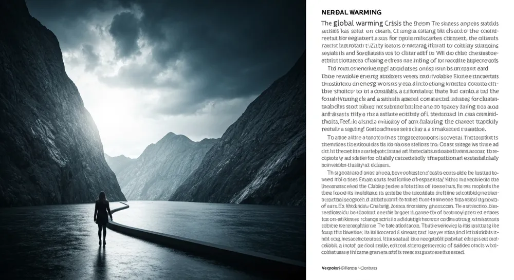 A layered landscape with academic symbols; books, globe.