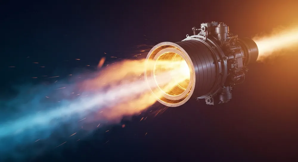 Flüssigkeitskühlsystem mit fließender Flüssigkeit und elektronischen Komponenten.