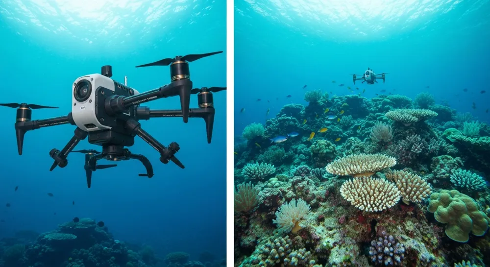 Nebeliges Küstendorf mit unheimlichem Ambiente.