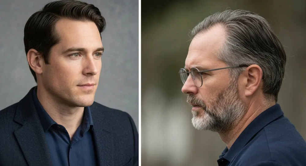 Un horizonte urbano moderno con diversas industrias de servicios, con colores vibrantes y formas dinámicas que representan innovación y calidad.