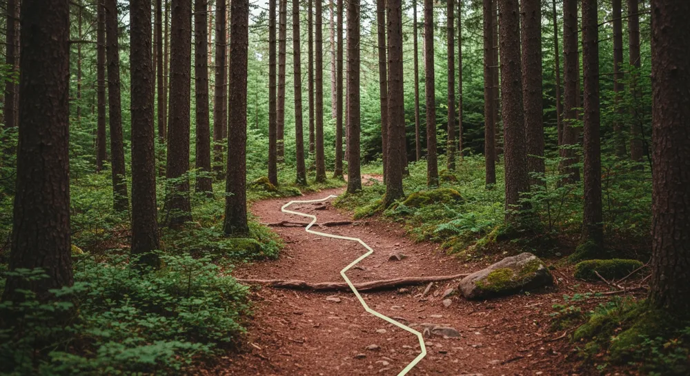 Überwindung von Hindernissen mit adaptiven Pfaden.