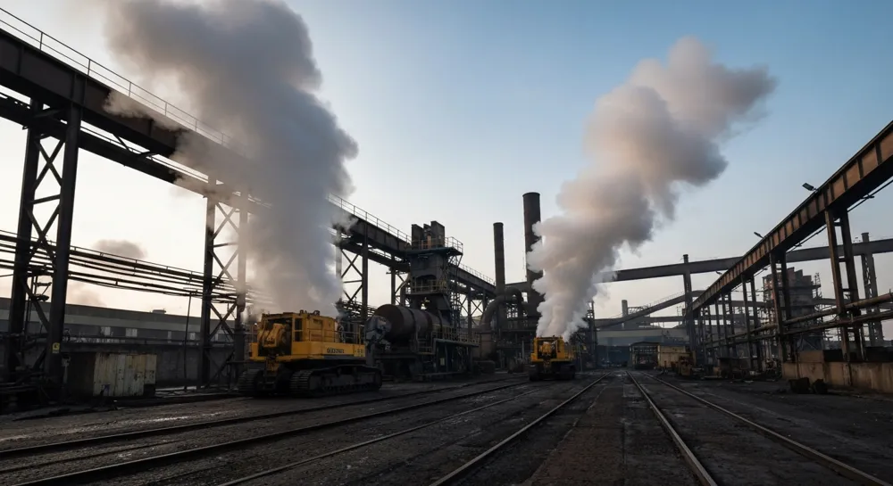 Eine Ölfeld-Silhouette mit steigendem Charthintergrund.