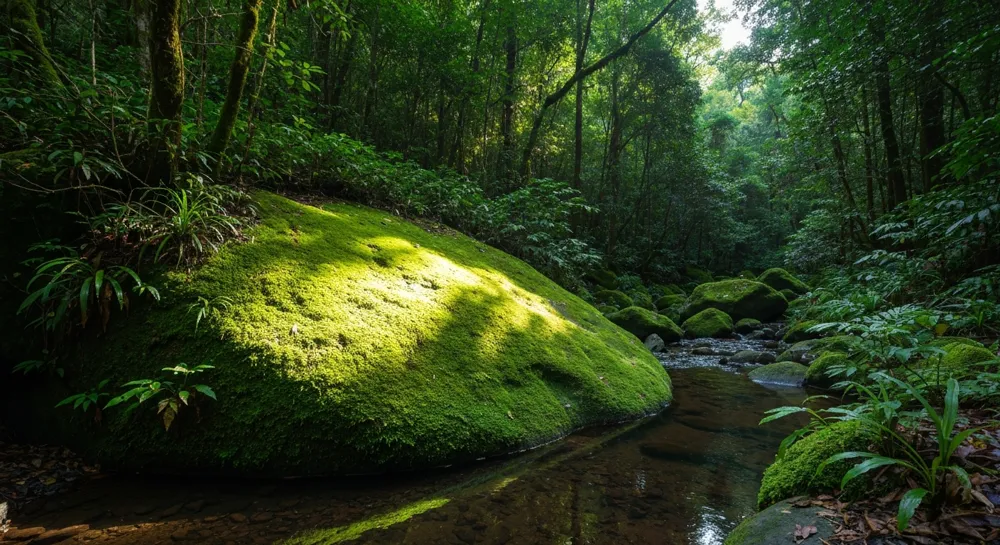 Bedrohte Ölfelder mit dunklen Wolken über ihnen.