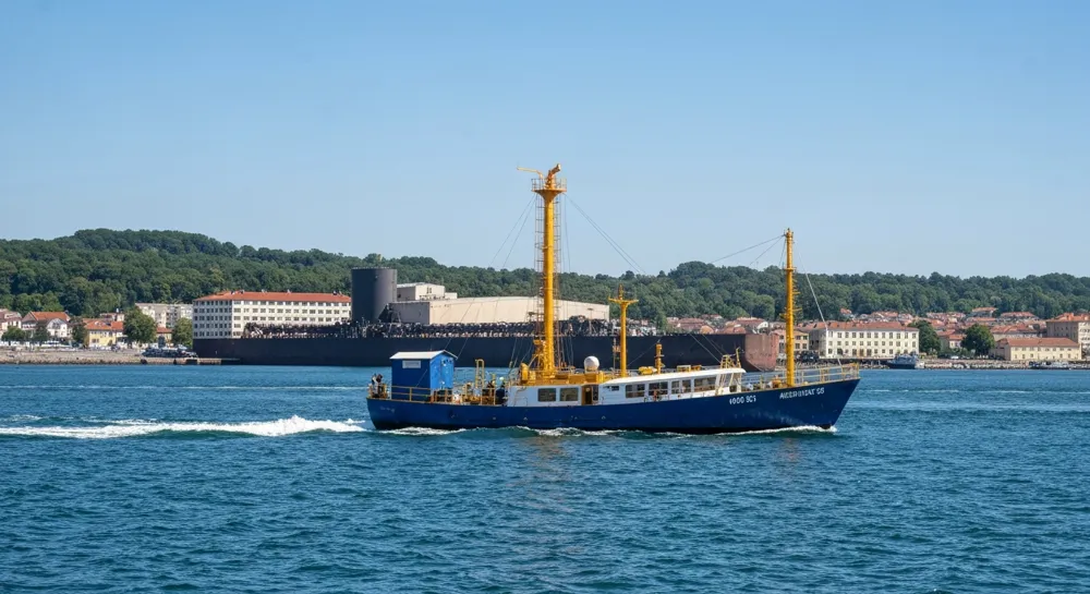 Buques petroleros navegando por aguas turbulentas.
