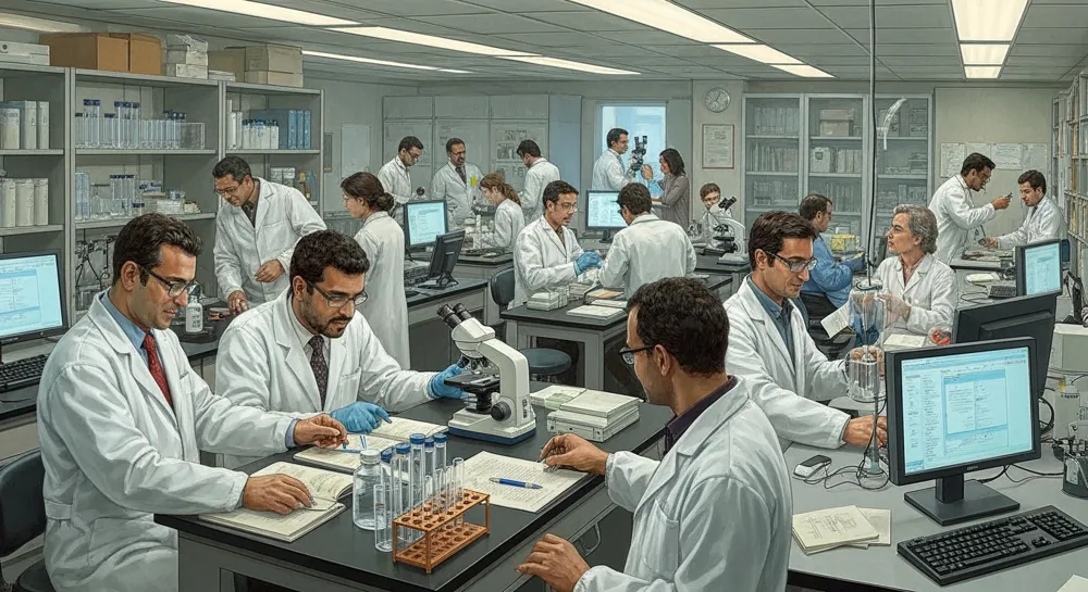 Des tourbillons rayonnants d'énergie cosmique au-dessus d'un télescope.