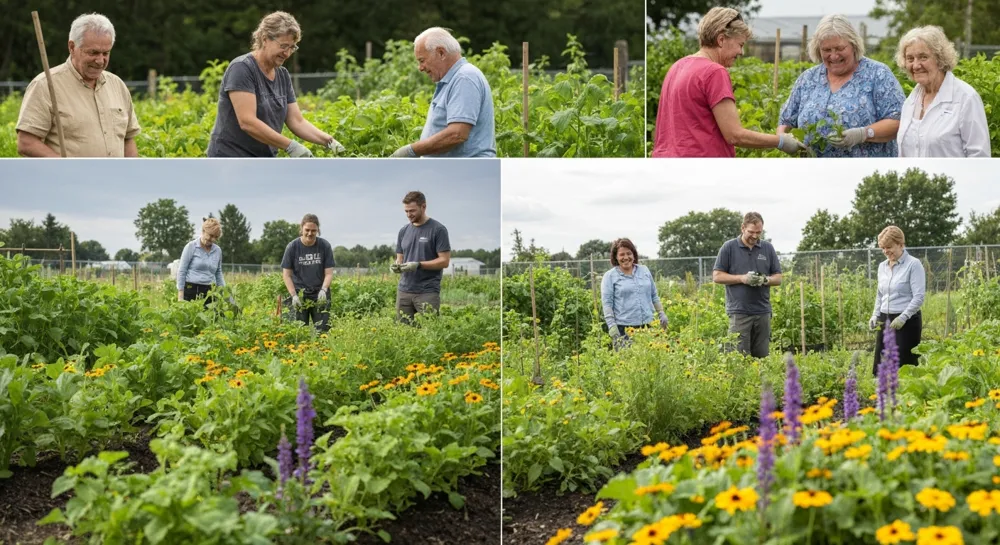 Roter Abwärtspfeil mit fallenden Grafiken und Aktiensymbolen.