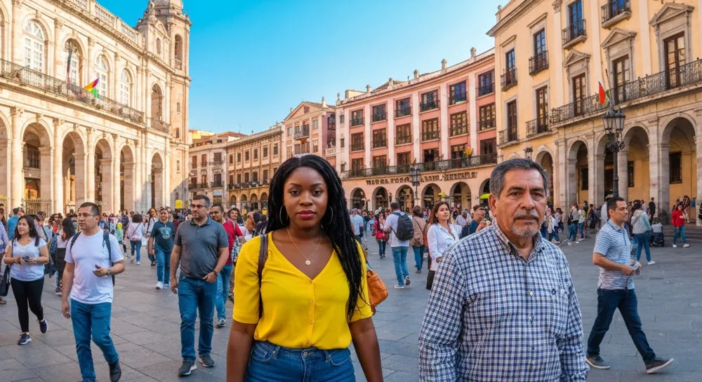 Rising gold bars against a backdrop of turmoil.
