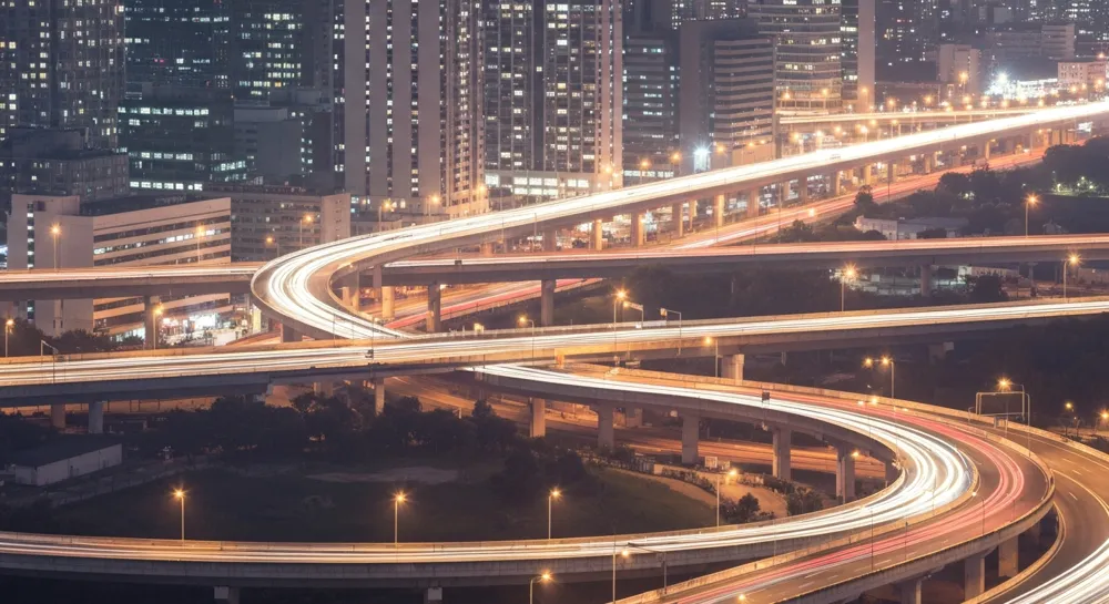 Graphique ascendant avec des éléments technologiques sur le thème de l'IA.