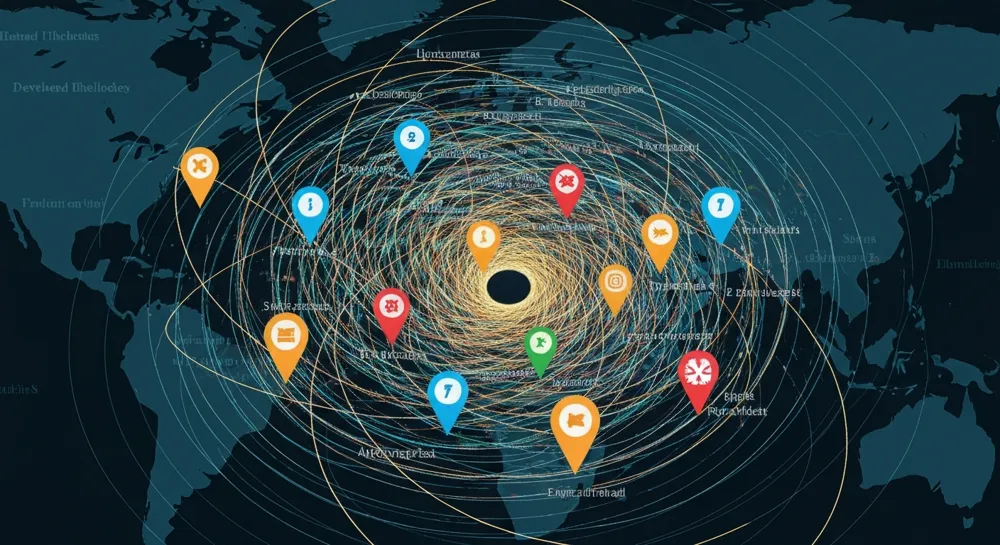 График роста фондового рынка со стрелками вверх.