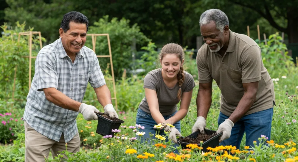 Ländliche Landschaften, die die landwirtschaftliche Verjüngung in China zeigen.